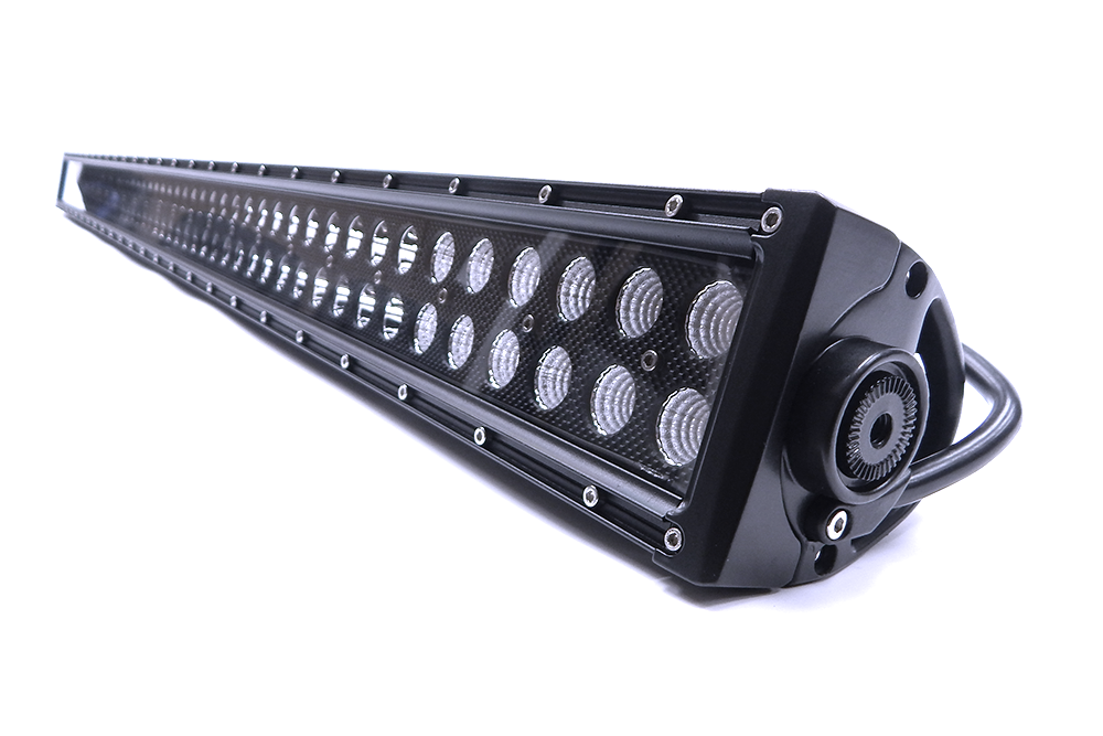 50 Inch LED Light Bar Black Series Straight Dbl Row Combo Flood